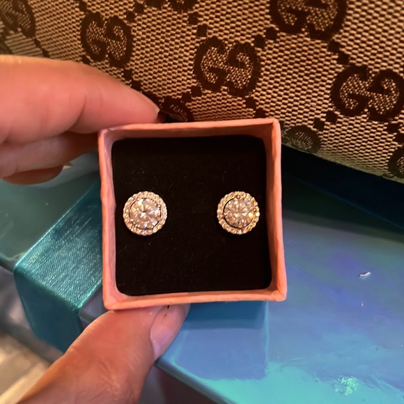 Mossainite diamond earring - Picture 2 of 3